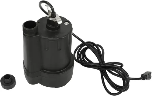 Miniatura 8 de Bomba sumergible de 1/5 HP Bomba sumergible termoplástica Bomba eléctrica de transferencia de agua con cable de 10 pies, color negro