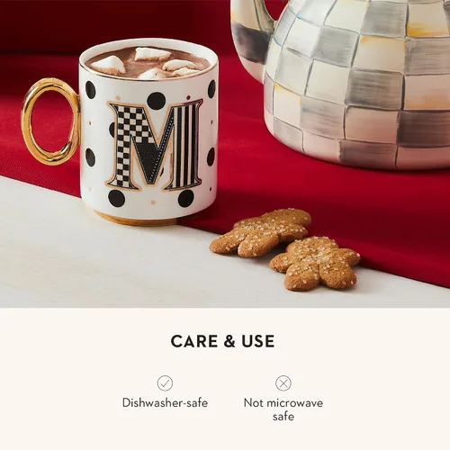 Miniatura 4 de MACKENZIE-CHILDS Mi Taza, Taza de Café de Cerámica Decorativa con Asa, A
