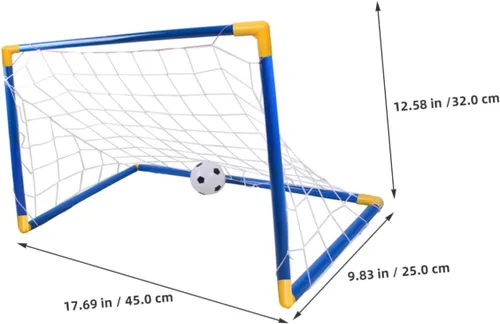 Miniatura 2 de Outanaya Portería de fútbol plegable portátil de plástico Mini puerta de fútbol para entrenamiento interior al aire libre Red plegable ligera