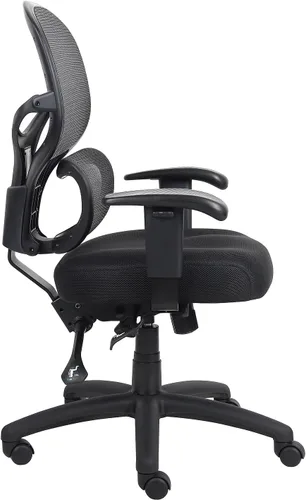 Miniatura 4 de Boss Office Products - Silla multifunción para tareas en negro, espalda media (B6338)