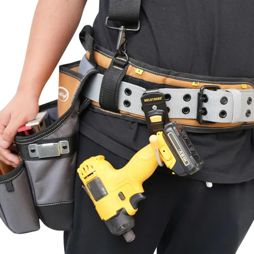Miniatura 5 de MELOTOUGH Herramienta cinturón gancho herramienta Holster inalámbrico taladro Holster con clip de metal