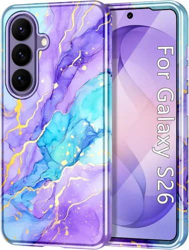 Miniatura 9 de Btscase para Samsung Galaxy S25, [Probado contra caídas de grado militar] Funda protectora de diseño de patrón de mármol, resistente, delgada