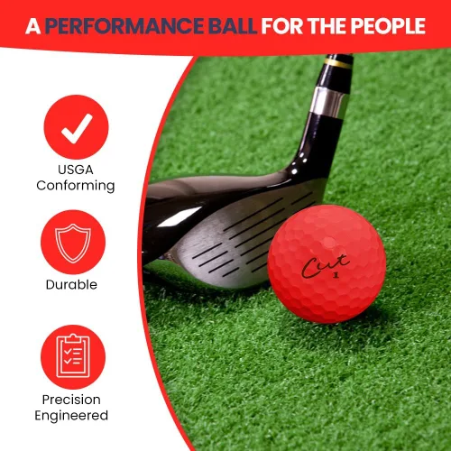 Miniatura 6 de Cut Golf – Pelotas de golf de distancia máxima de tacto suave – Una docena de bolas de giro reducido – Precisión mejorada, control lateral verde