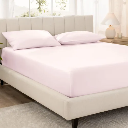 Miniatura 15 de Bare Home Sábana Bajera Ajustable de Satén de Algodón 100% Orgánico - 400 Hilos - Tejido de Satén Suave - Transpirable y Refrescante - Lujo de Hotel