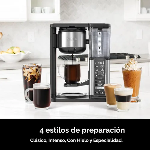 Miniatura 4 de Ninja Cafetera especial Incluye jarra de 10 tazas, espumador plegable, filtro permanente y depósito extraíble, apto para lavavajillas 6 estilos