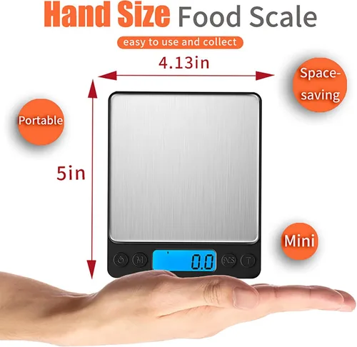 Miniatura 3 de Báscula digital de cocina de alimentos mejorada, 105.82 oz/0.00 oz de alta precisión que mide en gramos y onzas para cocinar, hornear, joyas, Negro