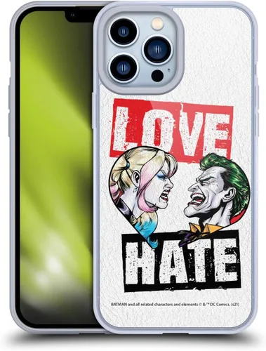 Head Case Designs Funda de gel suave con licencia oficial de Batman DC Comics Love Hate Joker Harley Quinn Graphics [protección de grado militar]