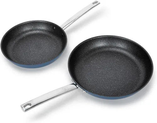 Miniatura 11 de Kitchen Academy Juego de utensilios de cocina antiadherentes de cerámica de titanio de plasma – Juego de 6 ollas y sartenes de inducción