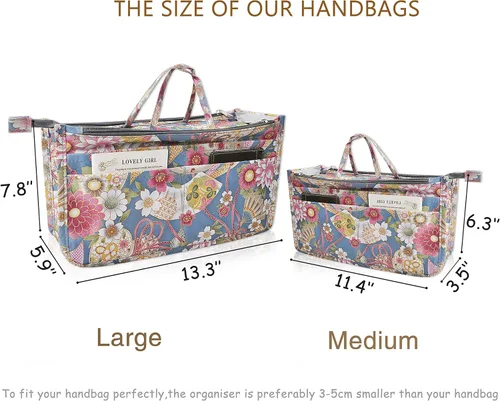 Miniatura 74 de Bolso de mano estilo cartera de Vercord para mujer con organizador incorporado, estampado bien definido, con manijas y cremallera, tamaño 2