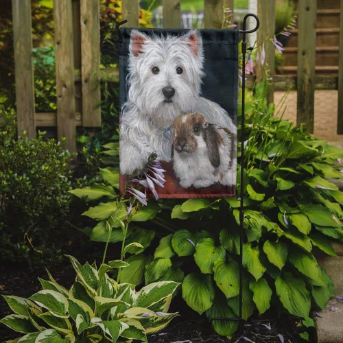 Miniatura 348 de Caroline's Treasures PPP3090GF - Bandera decorativa para jardín de bulldog inglés y otoño, para exteriores, patio, flores, tamaño de jardín