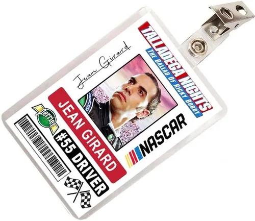 Miniatura 2 de Talladega Nights Jean Girard - Placa de identificación de conductor de coche de carreras