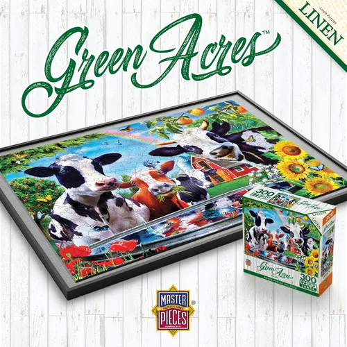 Miniatura 7 de MasterPieces - Rompecabezas de 300 piezas, formas grandes de agarre EZ, Moo Love, divertido para adultos, personas mayores, familia, niños, acabado