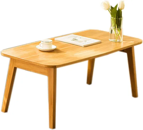 Miniatura 11 de Baveke Mesa de centro plegable, mesas de piso plegables, mesa de centro de mediados de siglo para sala de estar, mesas de centro pequeñas de madera