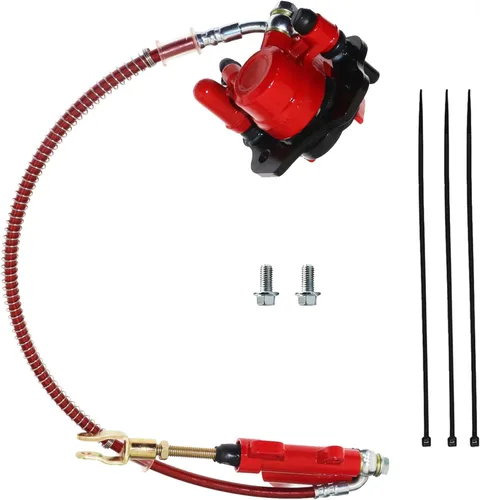Miniatura 9 de PRO BAT - Conjunto de pinza de cilindro maestro de freno trasero para 50 cc 90 cc 110 cc 125 cc TaoTao ATV Quad chino de cuatro ruedas, negro