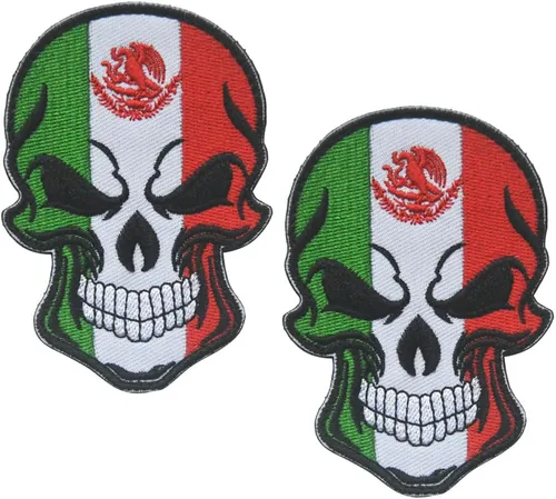 Miniatura 6 de 2 parches de bandera de AliPlus de España, parches de calavera bordados, tácticos, militares, moral, parche con gancho y bucle