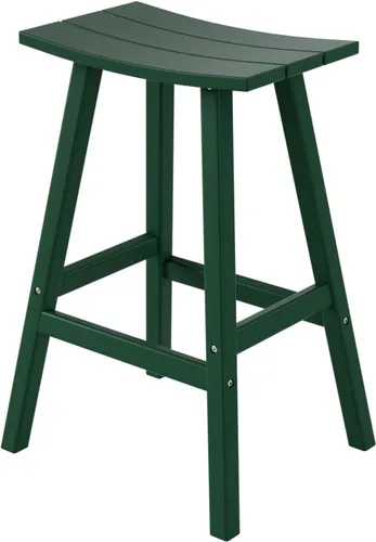 WestinTrends Malibu - Taburetes de bar para exteriores de 29 pulgadas, resistentes a todo tipo de clima, de madera de polietileno Adirondack, color