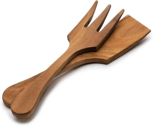 Miniatura 4 de Ironwood Gourmet Juego de utensilios de ensalada extra grandes, 2.75 x 2.75 x 13 pulgadas