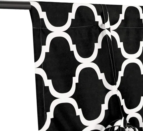 Miniatura 4 de Melodieux - Cortinas de bolsillo de moda marroquí para cocina, cafetería o baño, pequeñas ventanas
