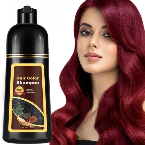 Miniatura 12 de Champú de tinte para el cabello 3 en 1 para mujeres y hombres, rica coloración de raíz a punta con extractos naturales, 3-4 semanas de duración
