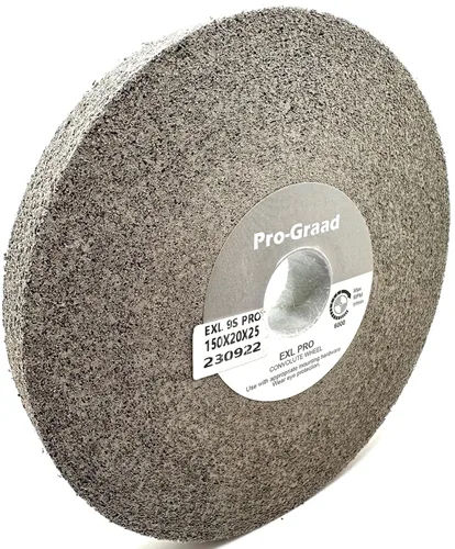 Miniatura 16 de EXL PRO Rueda de pulido de desbarbado convoluto – 6 x 1 pulgada x 1 pulgada 9S de carburo de silicio mediano – grado profesional – Rueda
