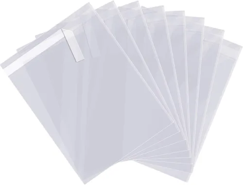200 bolsas de celofán transparente de 9 x 12 pulgadas, autosellables y liberables, seguras para alimentos, para camisas, regalos, galletas, dulces,