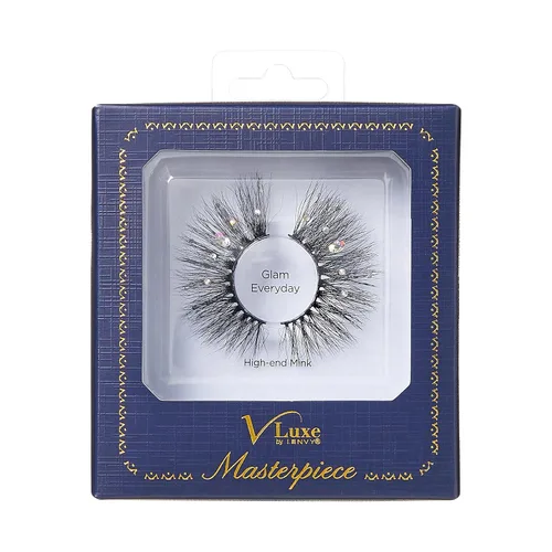 Miniatura 7 de i•ENVY Pestañas con diamantes de imitación Obra maestra Pestañas de visón, pestañas falsas de diamante (Bouquet de diamantes)