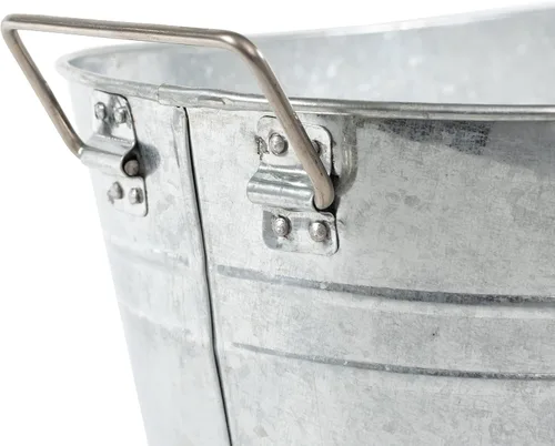 Miniatura 4 de Simple Elements - Bañera galvanizada para bebidas de 2.5 galones, cubo de hielo multifuncional, bañera de bebidas para fiestas, eventos y decoración