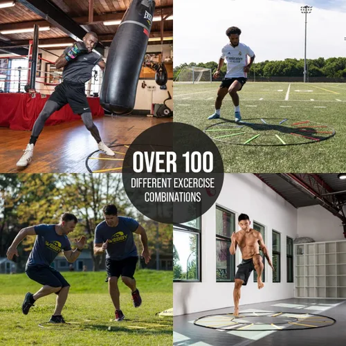 Miniatura 3 de Webby Agility Trainer – Circle Speed and Agility Ladder for High Intensity Reactive Footwork Drills and Skills – A Circular Piece of Reaction