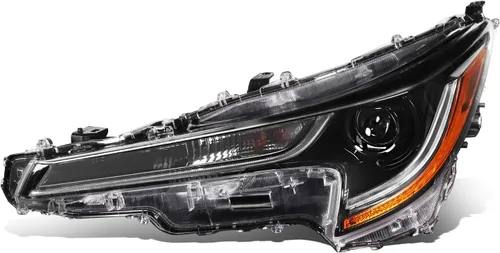 Miniatura 14 de DNA MOTORING Lámpara para faros delanteros estilo OE compatible con Toyota Corolla 09-10, TO2502182, cromo/ámbar, lado del conductor, OEM-HL-0089-L
