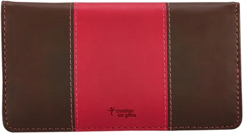 Miniatura 3 de Billetera y chequera de cuero sintético y mensaje cristiano, guarda duplicados de cheques y tarjetas de crédito, para mujeres y hombres, Jeremiah