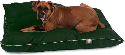 Miniatura 54 de Majestic Pet Cama rectangular para perros tamaño mediano, lavable, cama antideslizante y cómoda para mascotas, cama para jaula para perros, almohada