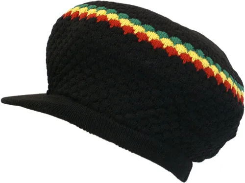 Miniatura 36 de Shoe String King SSK Rasta Knit Tam Hat Dreadlock Gorra con múltiples diseños y tamaños.