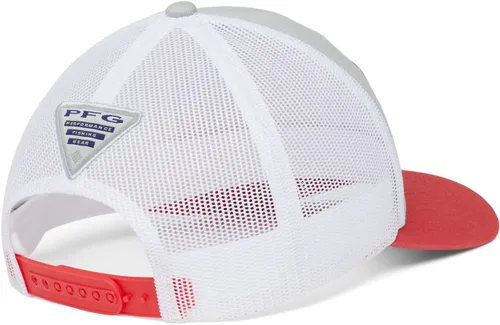 Miniatura 802 de Columbia - Gorra de malla con bandera con árboles unisex para adultos, corona alta