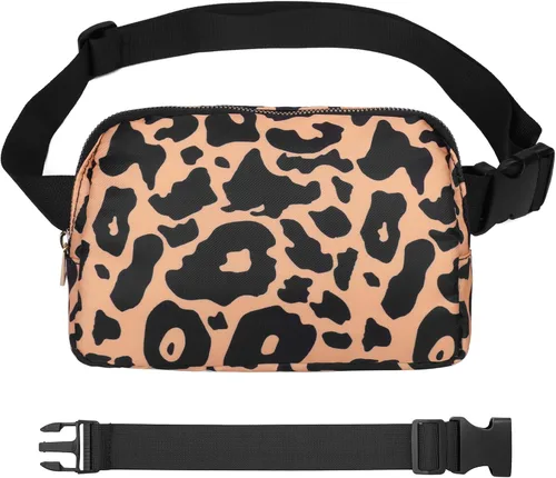 Miniatura 50 de VOROLO Riñonera para mujeres y hombres, bolsa cruzada, bolsa de cinturón con correa ajustable, Rosa, 5,6 pulg.