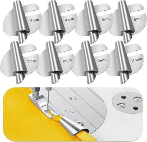 Miniatura 9 de TIGARI - Guía magnética de costura para máquina de coser, guía magnética de costura con clip, regla multifuncional, guía de orillar, guía