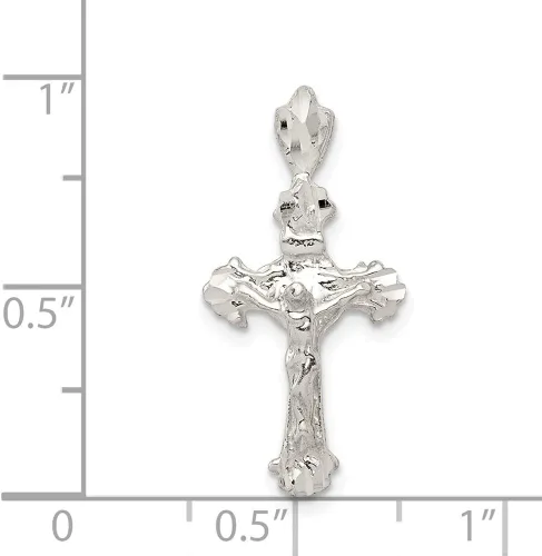 Miniatura 2 de Saris and Things Colgante de crucifijo INRI de plata de ley 925, Plata esterlina