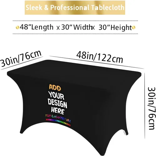 Miniatura 3 de wxyzdq Mantel personalizado con logo de empresa, diseño de mantel personalizado con tu imagen y texto, nombre personalizado, alta elasticidad