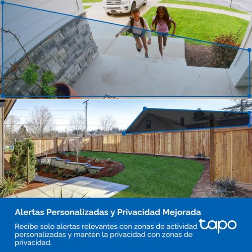 Miniatura 8 de Tapo Cámara de seguridad inalámbrica para exteriores de 1080p, batería de hasta 180 días, detección de persona, visión nocturna a color, Negro