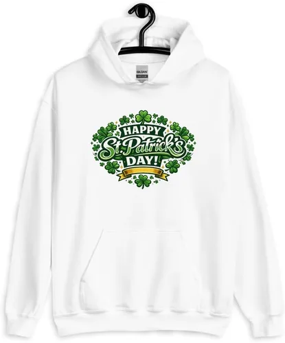 Miniatura 5 de Maydear Sudadera con capucha para hombre y mujer, diseño de trébol de la suerte