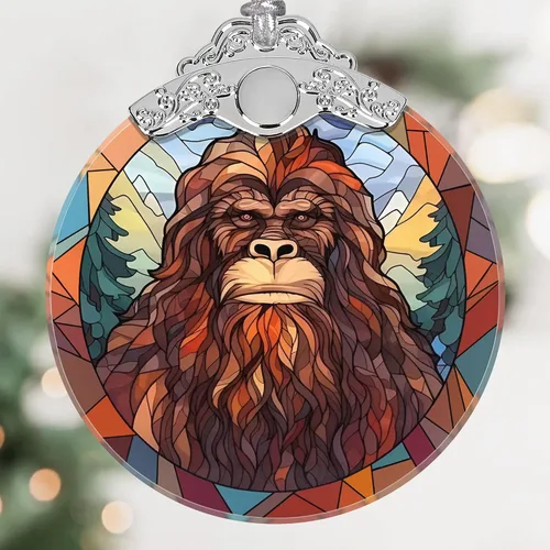 Miniatura 15 de Adorno colgante de vidrieras de Phoenix, idea de decoración para árbol de Navidad
