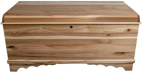 Miniatura 10 de Rustic Red Door Co. Cofre de Cedro Hope de 42 pulgadas con parte superior de cascada, pecho hecho en Amish con bisagras antideslizantes y cerradura