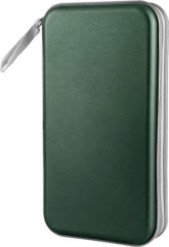 Miniatura 12 de Siveit Funda para CD, soporte para 80 CD/DVD, carteras para CD/DVD, estuches duros de plástico para CD/DVD, organizador de almacenamiento para Rojo