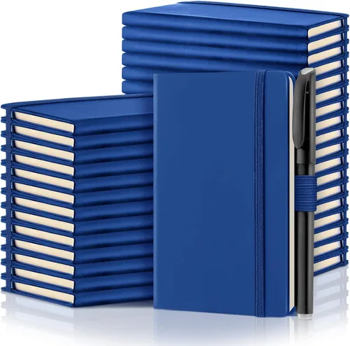 Miniatura 8 de Laumoi 36 juegos de cuadernos de bolsillo con bolígrafos, tamaño A6, lindo cuaderno pequeño con líneas, mini bloc de notas, tapa dura, cuadernos