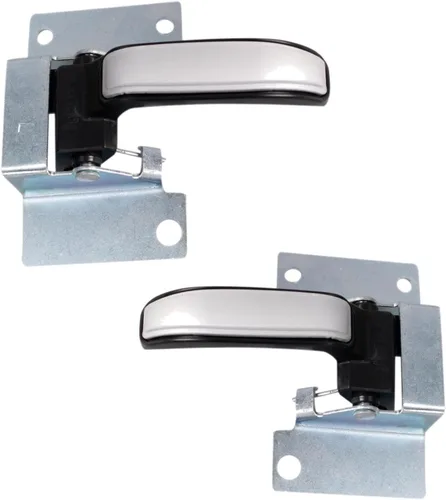 Miniatura 42 de TRQ Juego de 2 manijas de puerta interior trasera cromada y cachemira para Chevy GMC