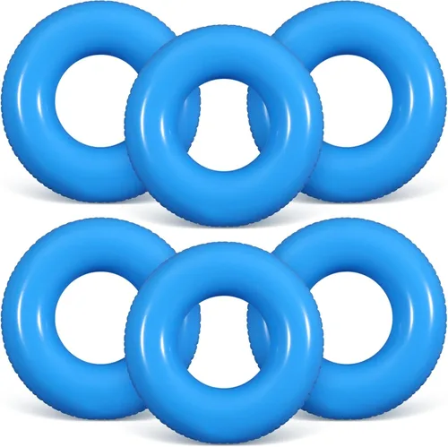 Miniatura 22 de JellyArch 6 piezas de flotadores inflables para piscina de 28 pulgadas, tubo de natación a granel para adultos, flotadores de piscina