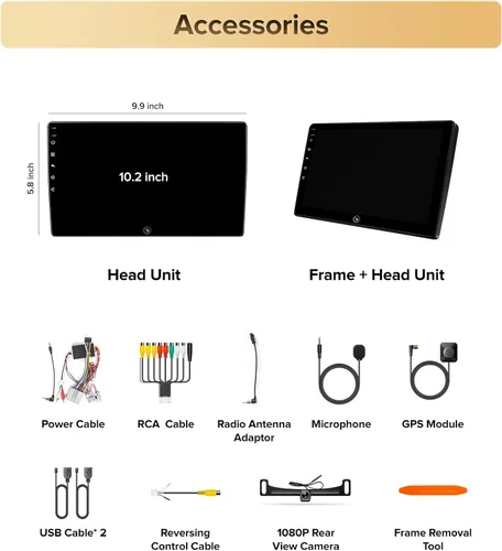 Miniatura 9 de 10 Pulgadas para Ford F150 Radio 2004~2008 F250/F350/450/550 2008~2016 CarPlay Inalámbrico Android Auto Enchufe y Reproduce 5G Wi-Fi/Bluetooth