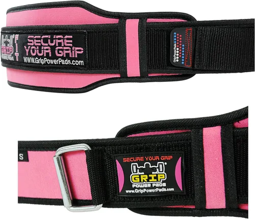 Miniatura 6 de Grip Power Pads Cinturón de levantamiento de pesas para mujer, gimnasio, fitness, sentadillas de culturismo, estocadas, peso muerto, levantamiento