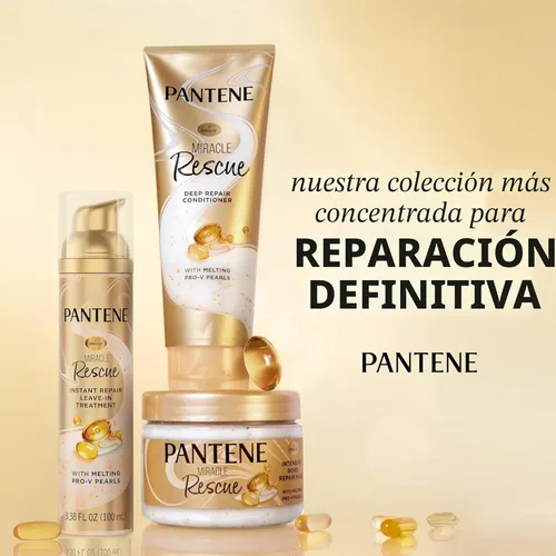 Miniatura 8 de Pantene Miracle Rescue - Acondicionador profundo con perlas Pro-V fundentes – Para cabello seco, dañado o teñido – Humedad y reparación intensa