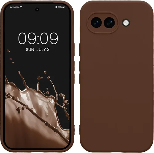 Miniatura 179 de kwmobile Funda compatible con Google Pixel 9 Pro - Funda protectora delgada de TPU para teléfono - Acabado mate suave - Negro mate