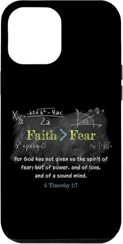 Miniatura 26 de Faith > Fear 2 Timothy 1:7 Christian Verse Math Equation Case for iPhone 17